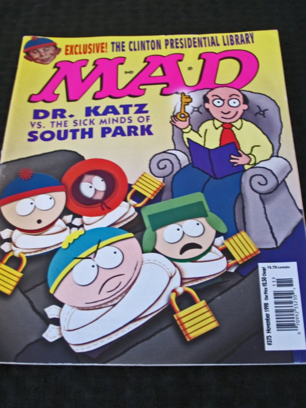 Mad Magazine November 1998 #375 South Park / Dr. Katz / Armageddon Satire